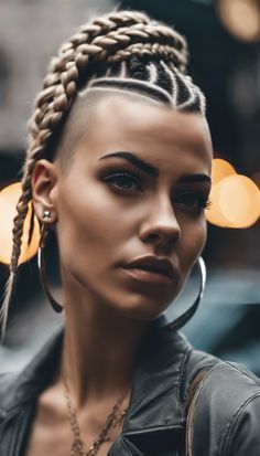 24 Mohawk Hairstyles for Women Braids 7 Sick Hairstyles, Hairstyles For Women Braids, Elegant Braids, Mohawk Hairstyles For Women, Braided Mohawk, Mohawk Styles