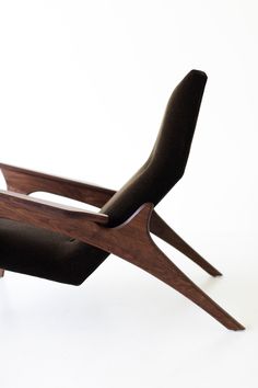 modern-wooden-arm-wing-chair-1521-craft-associates-furniture-01 Wooden Arm, Modern Retro Furniture, Leather Wing Chair, Furniture Craft, Furniture Design Chair, Woodworking Box, Office Furniture Design, Modern Lounge Chairs, Retro Furniture