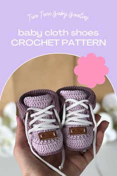 Baby cloth shoes crochet Bootie Pattern - crochet booties pattern #babyclothshoes #crochetbooties #crochetpattern