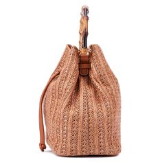 Add a breezy flair to your ensembles in this bucket bag from New York and Company. The Richie is the ideal blend of toughness and style thanks to its robust woven straw fabric and sturdy bambooÃƒâ€šÃ‚Â h andle. Chic Bucket Shoulder Bag With Bamboo Handle, Chic Bucket-shape Shoulder Bag With Bamboo Handle, Chic Shoulder Bag With Bamboo Handle In Bucket Shape, Brown Straw Bucket Bag For Everyday Use, Summer Straw Hobo Bag With Woven Leather, Casual Brown Woven Bucket Bag, Everyday Straw Bucket Bag With Bamboo Handle, Everyday Bucket Straw Bag With Bamboo Handle, Daily Use Bucket Shoulder Bag With Bamboo Handle