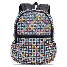 J World Mesh Backpack is lightweight and durable see-through backpack. The spacious main compartment fits large items such as binders and textbooks. This backpack is perfect for students that are required to wear one for school as well as for people that need to carry wet towels and clothing after an intense workout.