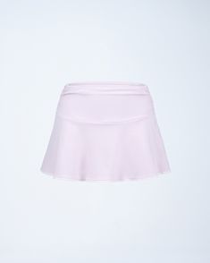 Embrace your flirty side in this pink mini skirt 💕 Made from stretch jersey and complete with a foldover waistband, a picot lace trim on the hem, and an invisible side seam zipper, this mini is the perfect sweet and sassy staple 😌 Fitted Flared Tennis Skirt With Built-in Shorts, Fitted Pink Tennis Skirt With Built-in Shorts, Pink Skirt With Built-in Shorts, Flirty Fitted Mini Tennis Skirt, Pink Stretch Skirt With Built-in Shorts, Pink Stretch Mini Skirt With Built-in Shorts, Stretch Cotton Mini Skirt With Built-in Shorts, Pink Stretch Skort With Elastic Waistband, Stretch Mini Hem Skort For Spring