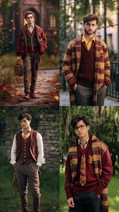 Wizard Fashion Men, Hogwarts Aesthetic Outfits, Urban Wizard, Hogwarts Outfits Gryffindor, Hogworts Clothes, Wizarding Robes, Harry Potter Outfits Aesthetic, Harry Potter Outfit Ideas, Unusual Aesthetic