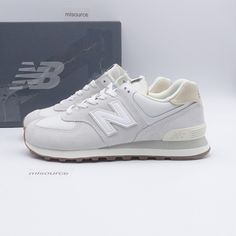 US Size 9 Women's New Balance 574 Sneakers WL574NO2 Reflection Angora - New in box, box is heavily damaged. We only sell 100% genuine products, sourced from major retailers. Please let us know if you have any questions. New Balance 574 Sneakers, Kicks Shoes, New Balance 574, Size 8 Women, New Balance, Athletic Shoes, Shoe Accessories, Women Accessories, Women Shoes