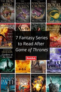 7 Fantasy Series to Read After Game of Thrones #fantasy #series #GameofThrones #fiction #mustreads Steven Erikson, Philippa Gregory, Book Recommendation, Book Clubs, Ya Fantasy, Book Things, Reading Challenge, Writing Ideas