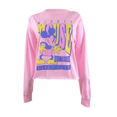 New With Original Tags Style: Blouse, Size Type: Juniors, ,, Long Sleeve, 100% Cotton, Machine Wash, Inseam: Style Blouse, Disney Junior, Junior Outfits, Pink Color, Graphic T Shirt, Graphic Sweatshirt, Womens Tops, Sweatshirts, Long Sleeve