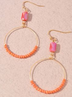 We love these Round Dangle earrings! Dainty - with pops of color! Get a pair for yourself or a friend! Homemade Earrings, Bead Dangle Earrings, Round Dangle Earrings, Earrings Dainty, Beaded Dangle Earrings, Beaded Dangles, Stationery Set, Seed Bead, Earring Necklace