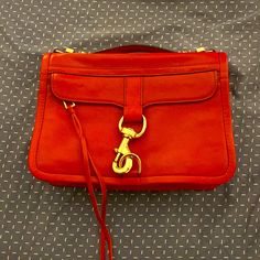 Never Worn Red Leather Bag Can Be Worn As A Shoulder Bag Or Hand Bag. Gold Hardware, Magnetic Closure. Come With Dust Bag. Trendy Red Bag With Branded Hardware, Trendy Red Bags With Branded Hardware, Red Top Handle Clutch With Removable Pouch, Trendy Red Shoulder Bag With Branded Hardware, Red Top Handle Clutch For Daily Use, Red Clutch Shoulder Bag With Gold-tone Hardware, Red Bags With Metal Hardware For Everyday Use, Red Crossbody Bag With Metal Hardware, Red Travel Clutch With Adjustable Strap