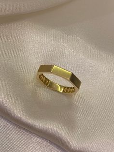 "ABOUT PRODUCT This 14K Gold Ring is beautifully designed and hand crafted with our associates to make this a special gift for your loved ones. Knowing the value of our customers, We prepare each piece with extra care and attention. ITEM DETAILS Material: 14K Gold Approx: 2,10 gram Available colors: Gold, Rose Gold, White Gold Available Sizes: 4 US to 11 US ✪ 14k Solid Gold ( Certification will be included with your order ) ✪Available 14K White, Yellow, Rose Gold (also in 10, 18K) 🛠 Yazal Jewel Minimalist Emerald Cut Gold Stackable Rings, Octagon Yellow Gold Rings For Gift, Stackable Gold Emerald Cut Rings, Yellow Gold Octagon Rings For Gift, Octagon Minimalist Ring For Anniversary, Yellow Gold Octagonal Rings For Gifts, Hexagon Classic Ring For Gift, Minimalist Octagon Ring For Anniversary, Modern Emerald Cut Stackable Rings Gift