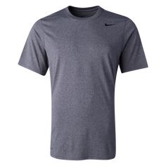 Nike Short, Training Shirts, Training Tops, Nike Mens, Jean Shirts, Tops For Leggings, Nike Logo, Nike Dri Fit, Heather Gray