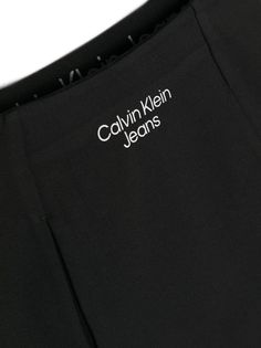 Calvin Klein Kids logo-print A-line Skirt - Farfetch Kids Logo, Black Logo, Curator Style, Skirt Black, Calvin Klein Jeans, A Line Skirt, Logo Print, A Line Skirts, Calvin Klein