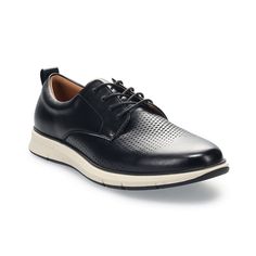 Update your wardrobe with these Sonoma Goods For Life Nasuko men's shoes. Click this FOOTWEAR GUIDE to find the perfect fit and more! Update your wardrobe with these Sonoma Goods For Life Nasuko men's shoes. Click this FOOTWEAR GUIDE to find the perfect fit and more! FEATURES Sleek design Foam midsole for all day comfort Durable rubber outsole Lace-up closure for a secure fitDETAILS Synthetic, manmade upper Synthetic lining Foam midsole TPR, leather flocking outsole Almond toe Lace-up Closure Fo Masculine Black Oxfords For Semi-formal Occasions, Semi-formal Black Oxfords With Rubber Sole, Functional Black Fade-resistant Slip-on Sneakers, Black Lace-up Impact Resistant Sneakers, Men’s Black Unlined Leather Sneakers Size 11 1/2, Dress With Sneakers, Sleek Design, Perfect Fit, Men's Shoes