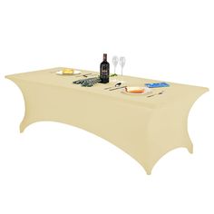 PRICES MAY VARY. Spandex Stretchy Fabric & Foot Pocket Design makes the table cover fit well with the table and stay in place. It's easy to install and absolutely a time-saving choice for decorating parties. The fitted table cover fully wraps the table that you can hide extra things under the table. Perfect to fix up a clean and tidy look for indoor and outdoor parties. Washable and Reusable, Wrinkle Resistant and Durable. Machine washable in cold water at gentle cycles, household detergent and Spandex Table Covers, Fitted Table Cover, Fitted Tablecloths, Craft Display, Banquet Party, Massage Table, Wedding Banquet, Under The Table, Time Saving