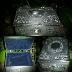 This is a beautiful Recharge box for all of your spiritual/metaphysical items such as Rings, Pendants/ necklaces, brooch's, crystals or whatever  item you may wish to charge or store.. This beautiful Pewter Recharge box measures approx. 2.5" L x  1- 3/4" W x 1-1/4" tall.. It has velvet lining It very Magical indeed!  This is a tangible item and is for entertainment purposes only. Etsy prohibits the sale of services and metaphysical outcomes that are attributed to an item and as such I make no claim that the above item  indicates or implies that it  can help you achieve a metaphysical outcome, such as attracting wealth, love, gambling luck, more business, employment opportunities, or assistance with legal or relationship situations. Box For Jewelry, Pendants Necklaces, Lucky Charms, Employment Opportunities, Amulets, Lucky Charm, Bead Charms, Spirituality, Accessory Gift