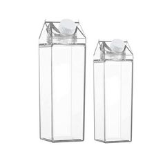 two clear containers with lids on each side