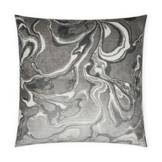 Rhapsody Grey Abstract Grey Large Throw Pillow With Insert Throw Pillows LOOMLAN By D.V. Kap Large Throw Pillows, Grey Throw Pillows, Abstract Pillows, Green Throw Pillows, Modern Throw Pillows, Couch Throw Pillows, Blue White And Black, Decorative Accents, Pillow Size