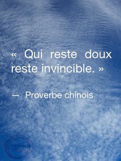 the sky is filled with clouds and there are words written in french above it that read quii reste dux reste invincible provebe chinois