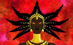 French animated film, KIRIKOU AND THE SORCERESS (1998). The Sorceress, Fairytale Creatures, Black Lives Matter Art, Dark Fairytale, E.t Art, Henri Rousseau, 80s Cartoons, Comic Book Heroes, Painting Art Projects