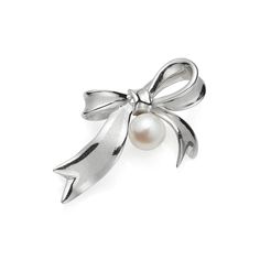 Sweetheart Pearl Bow Brooch – Braybrook & Britten Bow Earring, Wedding Day Jewelry, Pearl Bow, Bow Brooch, Silver Bow, White Freshwater Pearl, Bow Earrings, Pearl Brooch, Bow Design