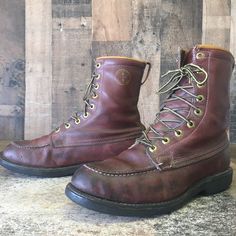 Herman Survivor Vtg Brown Steel Toe Insulated Work Boots Mens 9. In Used Condition. Boots Have Marks, Scuffs, Scratches And Show Heel Wear. See Photos. Shipping With Usps Priority Mail. Insulated Work Boots, Logger Boots, Cowboy Boots Mens, Moc Toe Boots, Mens Cowboy Boots, Boots Mens, Beautiful Boots, Mens Shoes Boots, Vintage Brown