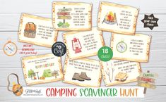 camping scavenger hunt printables