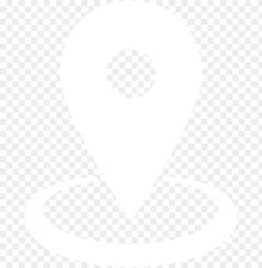 a white map pointer icon with no background, hd png clipart for free