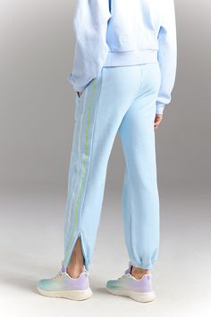 Once you’re in these, you’ll never, ever want to take them off. The Tearaway Zip Pants is made from soft cotton for an elevated look for to & from or post-practice recovery. Seriously snuggly & breathable, with front patch pockets & a drawstring waistband — pairs perfectly with any look. Relaxed Fit Joggers With Elastic Side Panels For Loungewear, Comfortable Relaxed Fit Sweatpants With Elastic Side Panels, Spring Sportswear Sweatpants With Elastic Side Panels, Athleisure Sweatpants With Elastic Side Panels For Spring, Sportswear Sweatpants With Elastic Side Panels For Spring, Loungewear Joggers With Elastic Side Panels, Athleisure Loungewear Pants With Elastic Side Panels, Comfortable Loungewear Sweatpants With Elastic Panels, Straight Leg Sweatpants With Elastic Side Panels For Loungewear