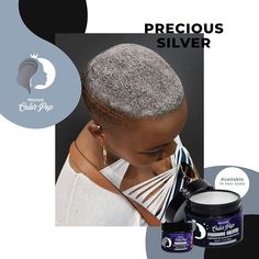 Precious Silver - Mysteek Color Pop: Mysteeknaturals.com for better deals! ACHIEVE THE HAIR COLOR YOU WANT - Our natural hair color comes in 12 bold shades that provide coverage and work great for gray hair. Get the pop of color you want without the flaky effect of other chalky hair products. EASY TO USE - Apply our cream-based hair color wax without any hassle. Just mix the contents of the jar thoroughly to get optimum intensity. Then, section your hair and softly massage color down the shaft until fully coated. SAFE FOR KIDS - Mysteek Color Pop hair wax paint does not contain any harsh ingredients like bleach for hair, developers, or hair dye. It doesn't damage hair, so it's safe for adults and kids. WASHES OFF EASILY - Our hair wax color stays on your hair for 3-5 days, but you can easi Hair Dye For Dark Hair, Dye For Dark Hair, Dark Hair Dye, Natural Hair Dye, Hair Lights, Easy Hair Color, Violet Hair Colors, Pop Hair, Hair Bleach