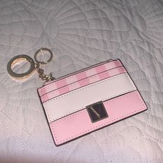 Nwot! No Rips, Staining, Or Damage! Has Two Card Pockets On Each Side Questions? Please Ask! Vs Card Holder, Victoria’s Secret Wallet, Victoria Secret Keychain Wristlet, Vs Wallet, Victoria Secret Wallet, Pink Wallets, Secret Wallet, Pink Keychain, Car Deco