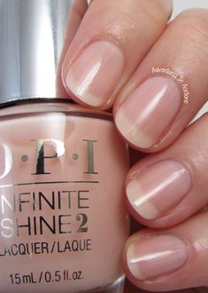 Swatch Saturday: OPI Infinite Shine SoftShades Collection! - Adventures In Acetone Opi Natural Nail Colors, Opi Infinite Shine Colors, Opi Nude Colors, Opi Infinite Shine Swatches, Opi Bare My Soul, Sheer Nail Polish, Opi Bubble Bath, Opi Pink