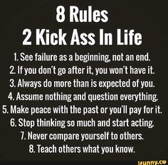 the rules for how to use an 8 rules in your life, and what you can do