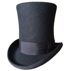 PRICES MAY VARY. 100% Wool Felt Material. 9" Inches High Crown White Satin Lining Hard Felt - It is in a fixed shape in normal temperature. But Its material can be softer once get steamed. It means Once hat shape crush some during shipment. Just Steam it back ! Once Hat size is narrow or small a little bit for your head. Just steam It to get better fit!! Wear it in many Occasions- Good for Formal wearing, such as wedding, concert,banquet. etc.; Good for costume, Halloween Mardi Gras, Christmas, Top Hat Costume, Victorian Top, Felt Wool, Top Hats, Victorian Steampunk, Felt Material, Gothic Outfits, Mens Costumes, Top Hat