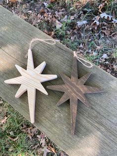 Christmas Star Wooden Tree Ornament Natural Handmade Gift - Heartfelt Giver Bethlehem Star, Wreath Centerpiece, Christmas Tree Star, Holiday Tree Decorations, Wood Stars, Christmas Wood Crafts, Cnc Projects, Wooden Stars, Wood Christmas Ornaments