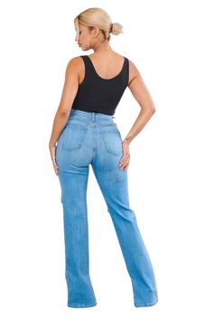 These medium stone wash jeans are sure to become your FAVORITE!! The slit at the bottom and the rip at the knee adds an extra flare. GOOD STRETCH! Pair with gym shoes for a causal look and heels for the ultimate evening look. Stone Wash Jeans, Best Stretches, Gym Shoes, Good Stretches, Washed Jeans, Wash Jeans, Bell Bottom Jeans, The Knee, Gym