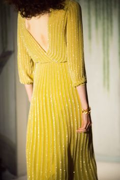 Jenny Packham Spring/Summer 2014 Yellow Fashion, Mode Inspiration, Look Chic, Yellow Dress