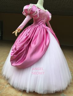 Pink Dress Long Sleeve, Ariel Pink Dress, Pink Dress Long, Ariel Pink, Dress References, Ariel Costume, Mermaid Costumes, Ariel Costumes, Ariel Cosplay