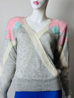 Caryatid Vintage Ginenne Sweater 80s Pastel Floral Motif Angora Wool Blend Top. Gorgeous Vintage 80s Ginenne Pastel Floral Motif Sweater. Made of 87% Acrylic/5% Nylon/4% Angora/3% Lambs Wool/1% Rayon. This is A Stunner and in Near Perfect Condition. Very Pretty. Very Soft. Excellent Condition.  Size Medium.  Made in Korea. 80s Pastel, Pastel Floral, Floral Motif, Sweater Outfits, Wool Blend, Gender Neutral, Adult Outfits, Pastel, Wool