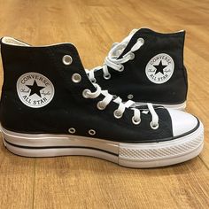 Brand New Sz 8.5 Converse High Top Platform, Spring Dance, Converse High Top, Shoes Converse, Converse Black, Sustainable Practices, Converse High, Converse High Tops, Womens Converse