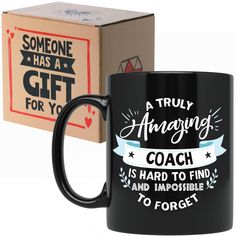 PRICES MAY VARY. HIGH QUALITY 11 oz ceramic mug with printing on BOTH SIDES, both dishwasher and microwave safe. Perfect empowering gift for coaches from student. PERFECT GIFT FOR A COACH: Fun present for your favorite coach, that person who has been there for you and has helped you achieved great things! The perfect gift for any occasion. INCLUDES GIFT BOX: The mug comes in a special gift box ready to give to the person who is celebrating their new achievement. Great to put inside a gift basket Gift For Coach, Mug For Men, Mugs For Men, Gift Basket, Thank You Gifts, Gifts In A Mug, Gift Baskets, Special Gift, Special Gifts