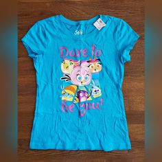 Brand New With Tags Justice Girls Size 10 Angry Birds Tee. Our Household Is Smoke Free Pet Friendly Blue Cotton Top With Cartoon Print, Cute Blue Tops With Graphic Print, Playful Blue Shirt With Character Print, Fun Blue Shirt With Cartoon Print, Cute Blue T-shirt With Cartoon Print, Fun Blue Tops With Character Print, Playful Blue Tops With Character Print, Playful Blue Crew Neck Top, Playful Blue Shirt With Cartoon Print