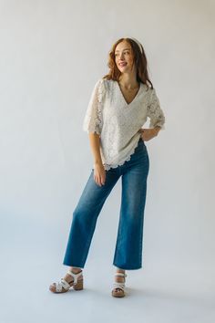 Introducing The Passey Crochet Blouse in Oatmeal! This unique top features a delicate crochet design and a cozy oatmeal color. Perfect for those who want to add a touch of charm and texture to their wardrobe. Embrace your playful and quirky side with this must-have piece. Details self/lining: 100% polyester Fabric Care Guide Here Sizing & Fit Measurements are approximate and taken while laying flat across the front. Not doubled. small: bust = 20"; length = 26" medium: bust = 21"; length = 26" la Delicate Crochet, Unique Top, Floral Button Up, Nursing Friendly, Floral Knit, Oatmeal Color, Crochet Design, Crochet Blouse, Top Sales