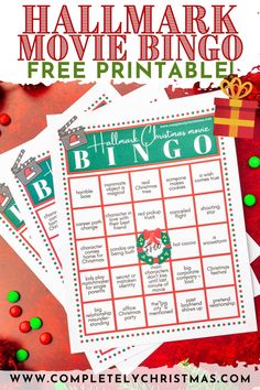 a printable christmas movie bingo game for kids