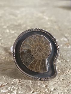 Shifting Closet, Fossil Jewelry, Ammonite Fossil, Dream Clothes, Jewelry Tutorials, Sterling Silver Ring, Jewelry Inspiration, Fossil, Silver Ring