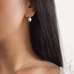 These earrings feature a simple sleek circle joined by a single oval pearl. Made of 14K gold filled materials and genuine freshwater pearls, these earrings are tarnish-resistant, water-resistant, and hypoallergenic. The circle measures 7mm while the pearl measures approximately 10mm. --------------------♥ PROMOS ♥-------------------- Want 10% off? Join the mailing list by visiting http://bit.ly/vedern . Just leave me a note at checkout if you have any problems applying discount codes. ---------- 14k Gold-filled Drop Pearl Earrings For Everyday, 14k Gold Filled Pearl Drop Earrings For Everyday, 14k Gold Filled Drop Pearl Earrings For Everyday, Delicate Everyday Pearl Earrings For Pierced Ears, Delicate Everyday Pearl Drop Earrings, Delicate Pearl Earrings For Everyday, Delicate Dangle Pearl Earrings For Everyday, Dainty Gold Pearl Earrings For Everyday, Dainty Pearl White Earrings