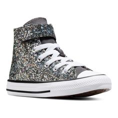 Step into style with these Converse Chuck Taylor All Star Girls' Glitter High-Top Shoes.Click this FOOTWEAR GUIDE to find the perfect fit and more! Step into style with these Converse Chuck Taylor All Star Girls' Glitter High-Top Shoes. Click this FOOTWEAR GUIDE to find the perfect fit and more! TECHNOLOGIES & FEATURES Glitter design Soft, foam underfoot cushioning helps support comfortable play Chuck Taylor ankle patch and All Star license plateDETAILS Synthetic upper Mesh lining Foam footbed R Shoe Size Chart Kids, Dark Matter, On Sneakers, Converse Chuck Taylor All Star, Star Girl, High Top Shoes, Shoe Size Chart, Chuck Taylor All Star, Converse Chuck