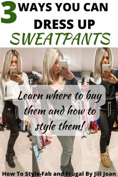 OMG I never would have thought to wear sweatpants when going out! Such an amazing idea and so cute! I got so many compliments when I wore these outfits! Everyone was jealous of my cute and comfy outfit! Comfy Outfit