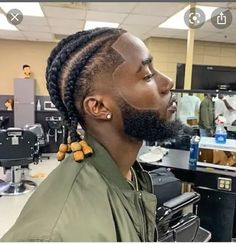 High Taper Cornrows, Full Head Braids Men, Braid Hairstyles For Men, Cornrows Natural