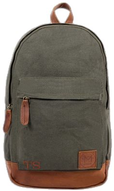 Casual Cotton Canvas Bag With Adjustable Straps, Casual Standard Backpack Canvas Bag, Casual Cotton Canvas Backpack, Casual Khaki Canvas Bag With Leather Handles, Cotton Canvas Backpack With Canvas Lining, Casual Cotton Backpack For Everyday Use, Casual School Bag With Canvas Lining, Casual School Bags With Canvas Lining, Casual Cotton Backpack For Everyday