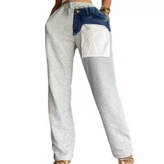 Size Chart: Sports Pants Women, Wardrobe Tips, Outfits Chic, Denim Pocket, Nice Style, Straight Trousers, Fashion Fits, Chic Fashion, Y2k Fashion