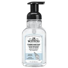 J.R Watkins Ocean Breeze Foaming Hand Soap will keep your hands feeling soft and nourished with every wash. Our rich foam with an amazing, light scent washes away germs and helps maintain your skin's natural moisture barrier. Formulated with plants and skin-nourishing ingredients from natural sources, our soaps are always cruelty free and free from harmful chemicals such as parabens, dyes, and phthalates. Our rich foam with skin nourishing ingredients (calendula, oat, and vitamins D & E) leave y Foaming Hand Wash, Shea Butter Hand Cream, Best Soap, Liquid Hand Soap, Foaming Hand Soap, Oil Moisturizer, Clean Scents, Health Skin Care, Ocean Breeze